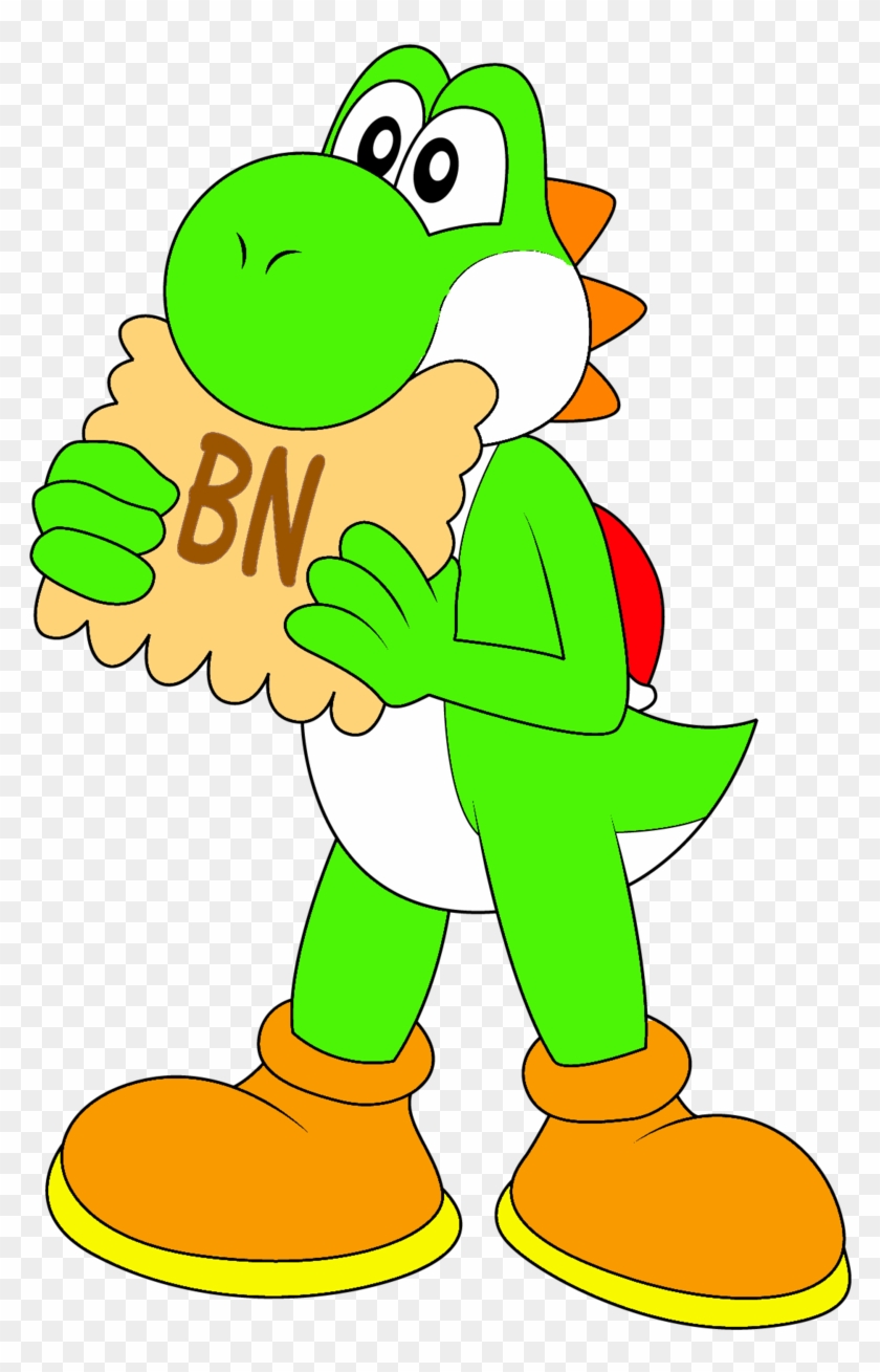 Yoshi Eating A French Cookie By Natoumjsonic - Digital Art #1031878