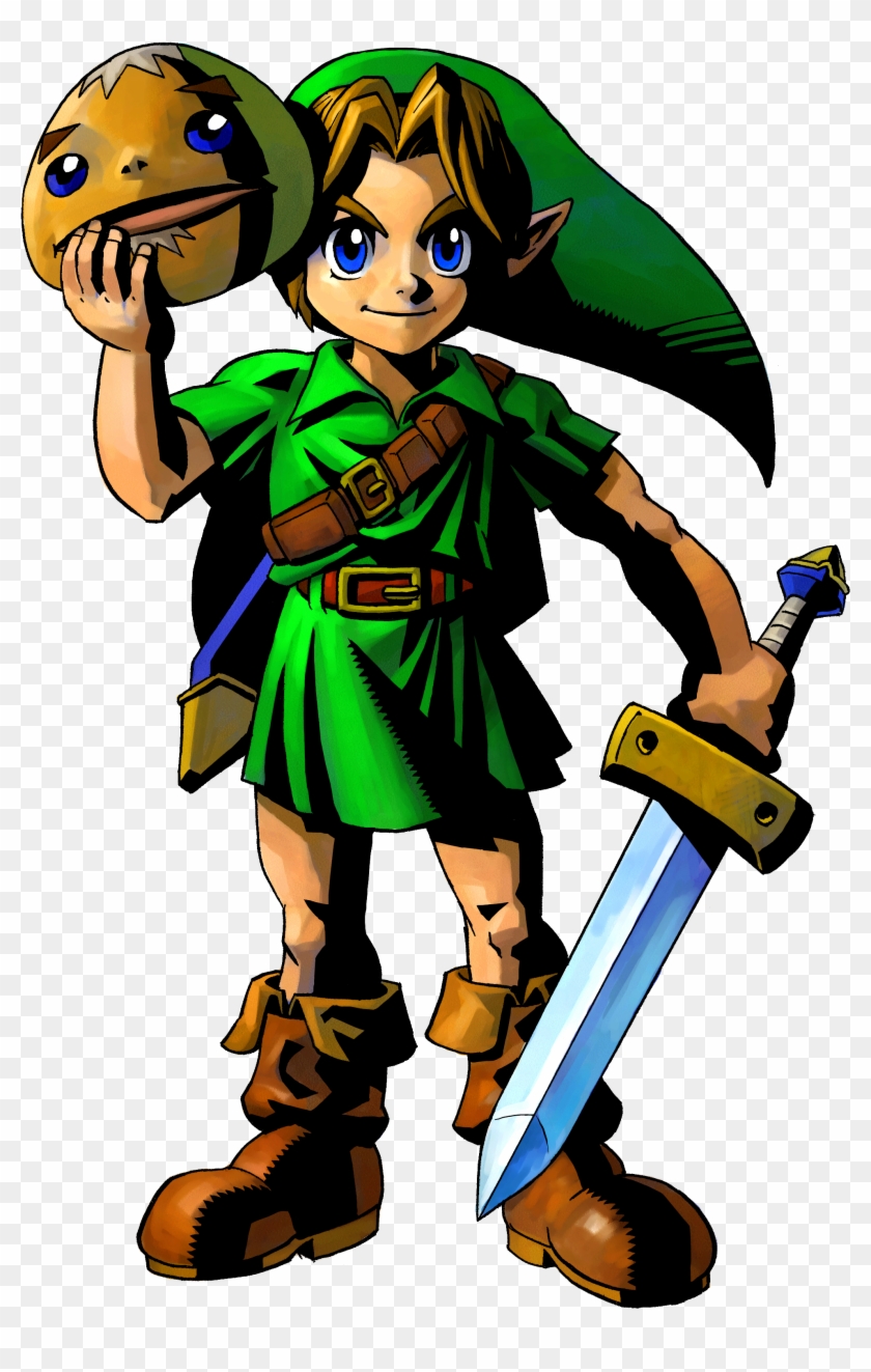 Mm Link Artwork - Legend Of Zelda Majora's Mask Link #1032237