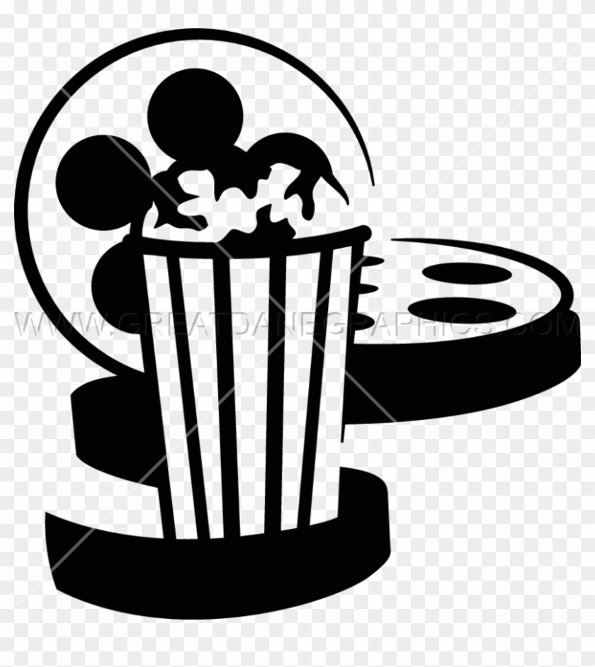 Pin Popcorn Images Clip Art - Movie And Popcorn Silhouette #1032415
