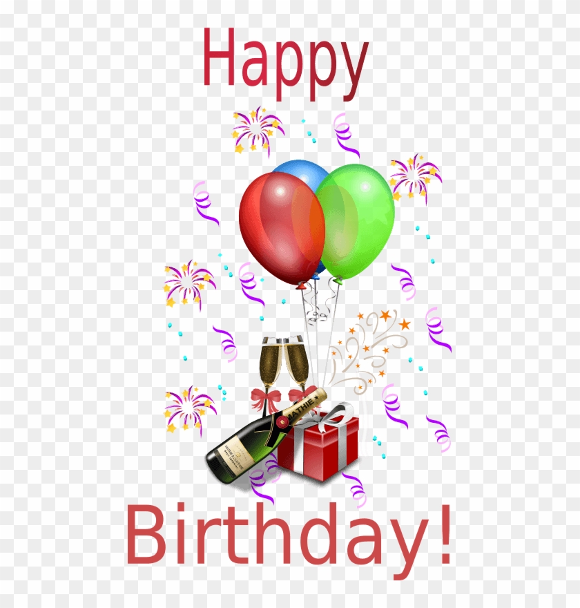 Happy Birthday Wine Clipart - Happy Birthday And Happy New Year #1032542