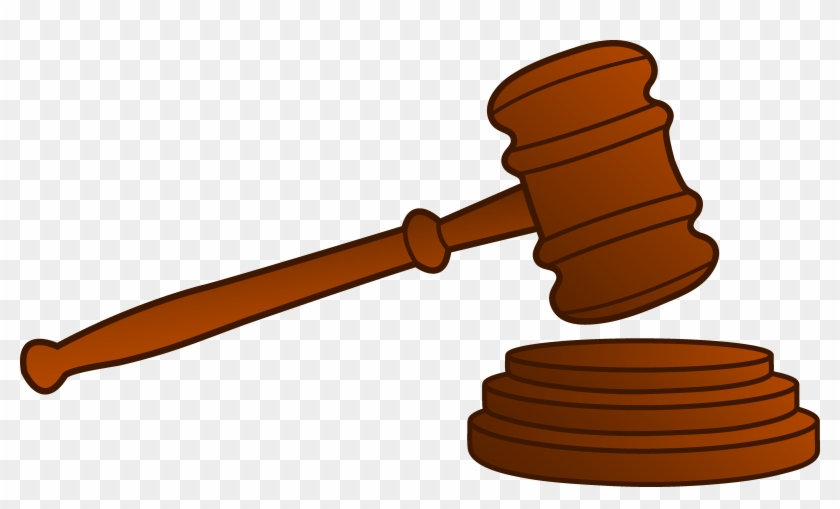 Law Gavel Clipart - Court Mallet Clip Art #1032614