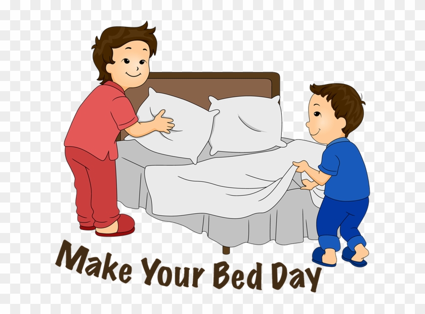 Child Making Bed Clip Art Download - Make Your Bed Day #1032723