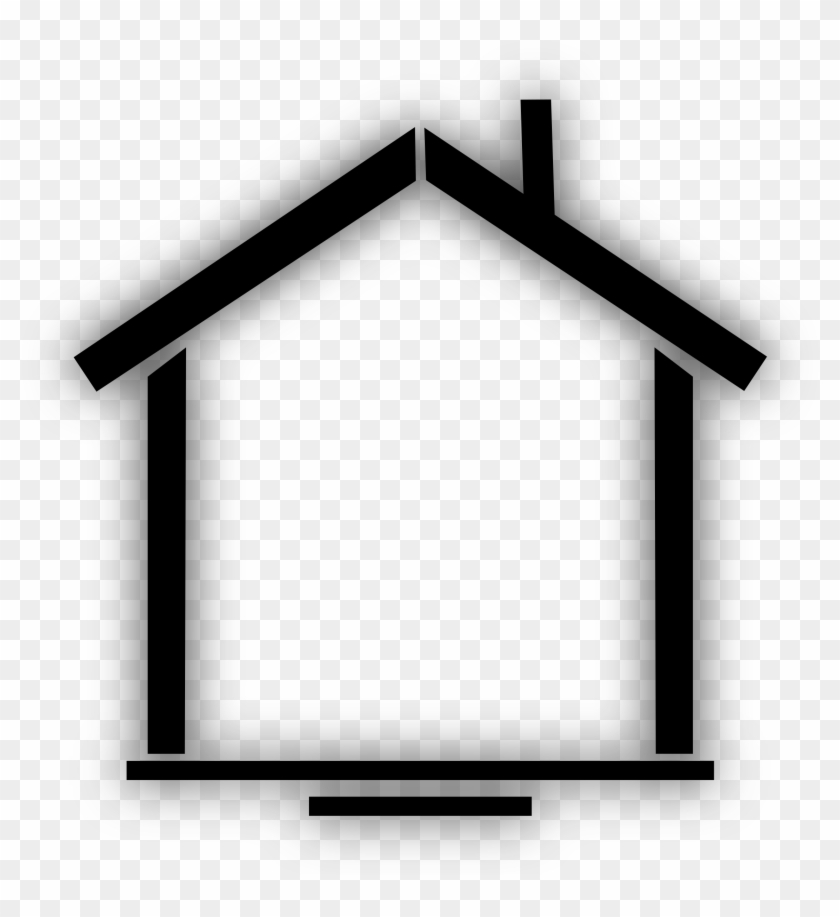 The Kitchen Clipart Black And - House Icon Png Black And White #1032729