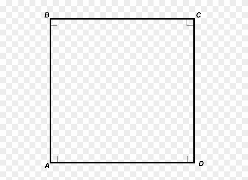 Free Square Clip Art Black And White - Simple Square Border Png #1032739