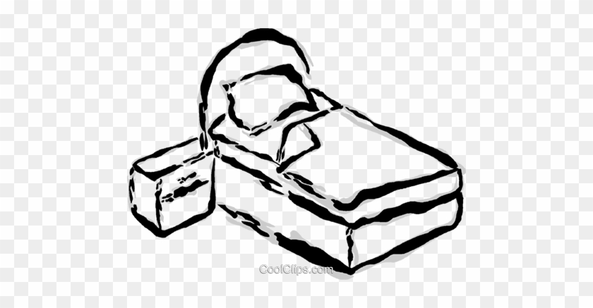 Cama Mesa E Noite Livre De Direitos Vetores Clip Art - Ilustração De Cama Png #1032915