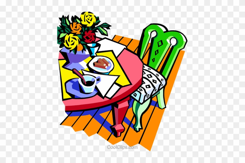 Alimentos E Mesa De Jantar / Jantar Livre De Direitos - Messy Dining Table Clipart #1032923