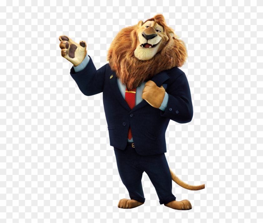 Mayor Lionheart - Zootopia Lion Png #1032936