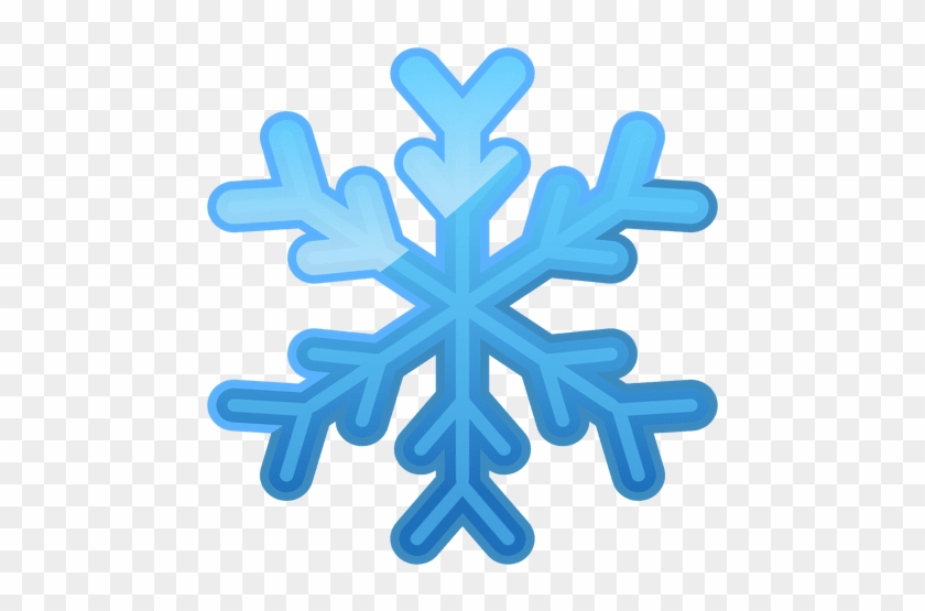 Shiny Blue Snowflake Icon Transparent Png - Floco De Neve Azul #1032981