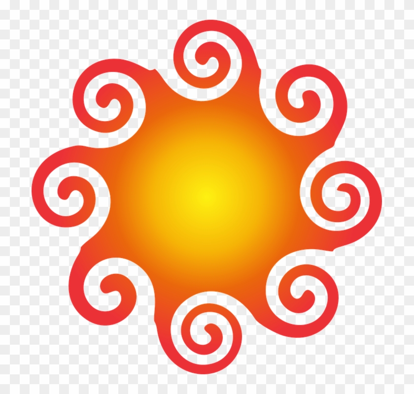 Sol, Summer, Heat, Spiral, Radius, Beach, Mar, Sunset - Sol De Praia Png #1033051