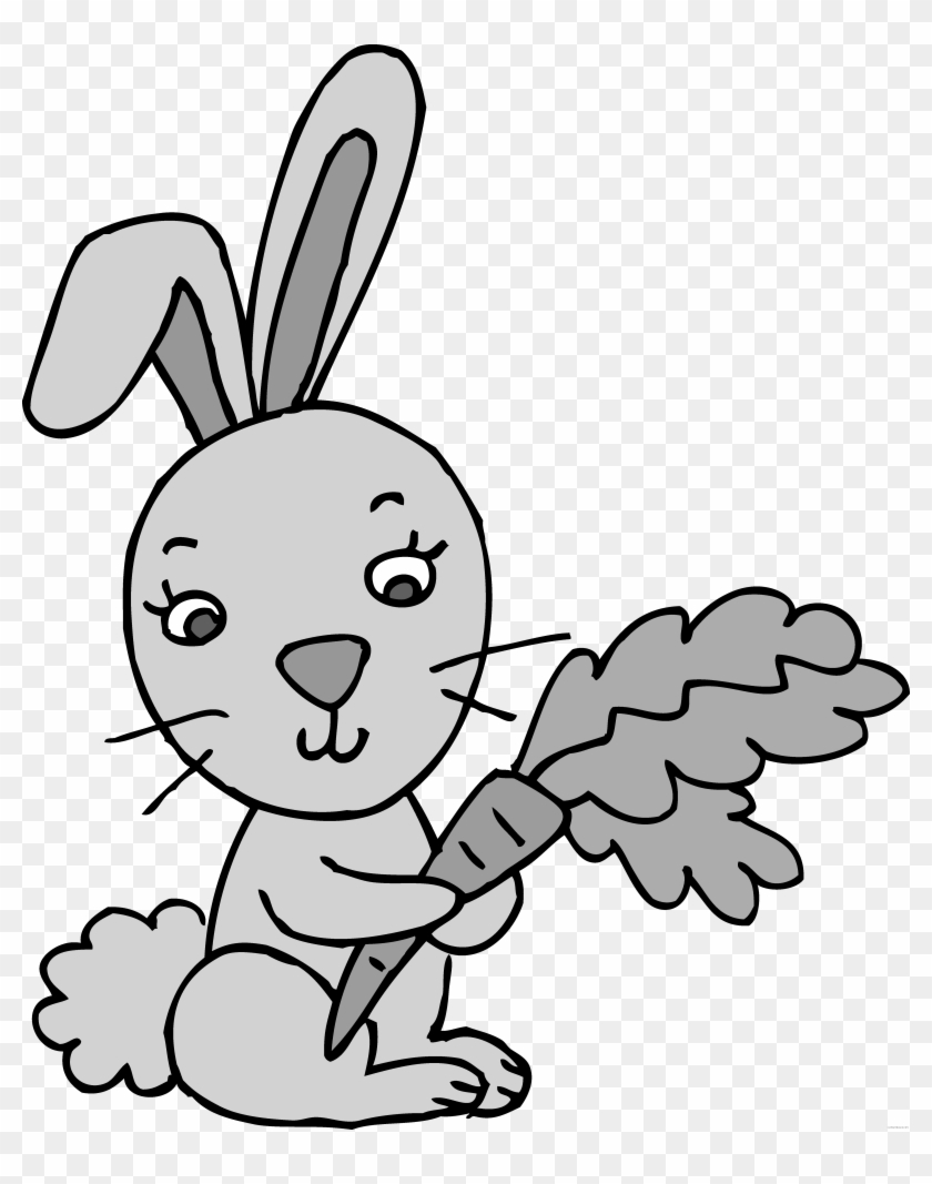Rabbit High Quality Animal Free Black White Clipart - 4 Rabbit Clipart #1033078