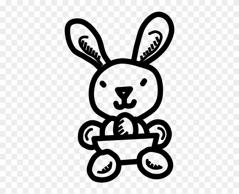 Easter Bunny Rubber Stamp - Easter #1033099