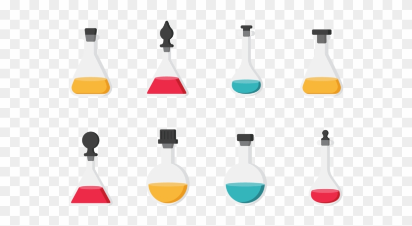 Flasks With Stoppers Icons Vector - Euclidean Vector #1033203