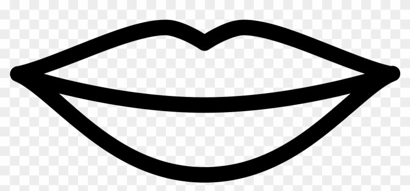 Lip Smile Computer Icons Symbol Clip Art - Lip Line Png #1033258