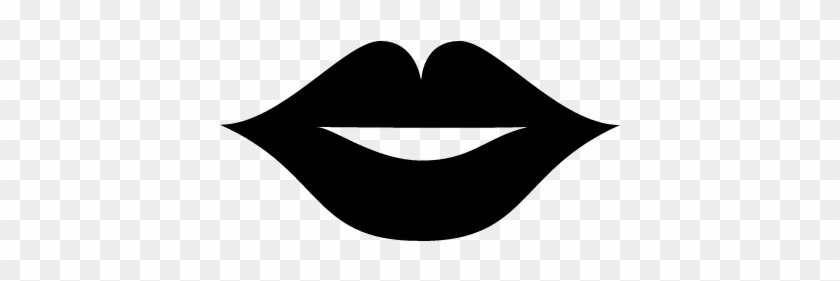 Lips Of Female Sexy Mouth Vector - Silueta Labios #1033265