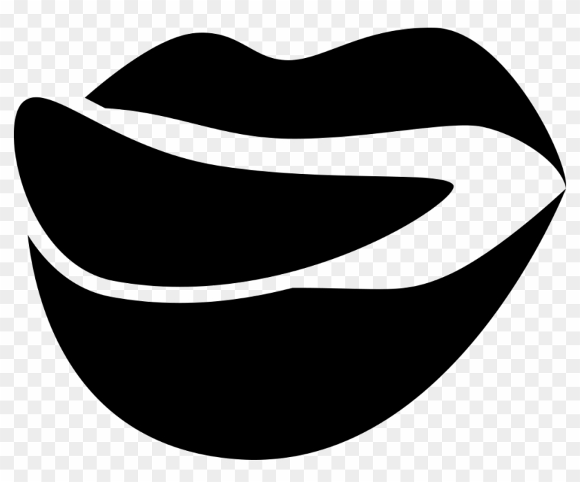 Foodilicious Logo Of Mouth Lips With Tongue Comments - Logotipo Boca #1033273