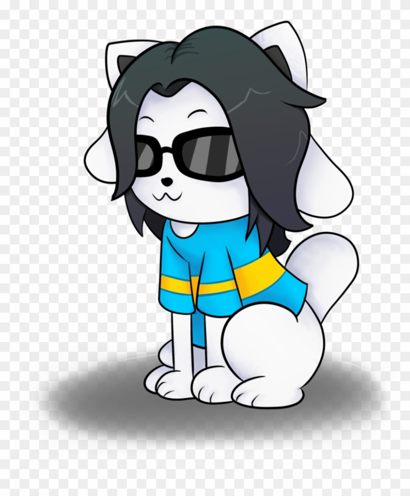 Temmie So Cool Tem S Gotta Wear Shades Cartoon Free Transparent Png Clipart...