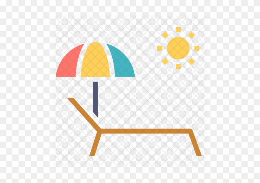 Relax Icon - Sun Umbrella Icon #1033501