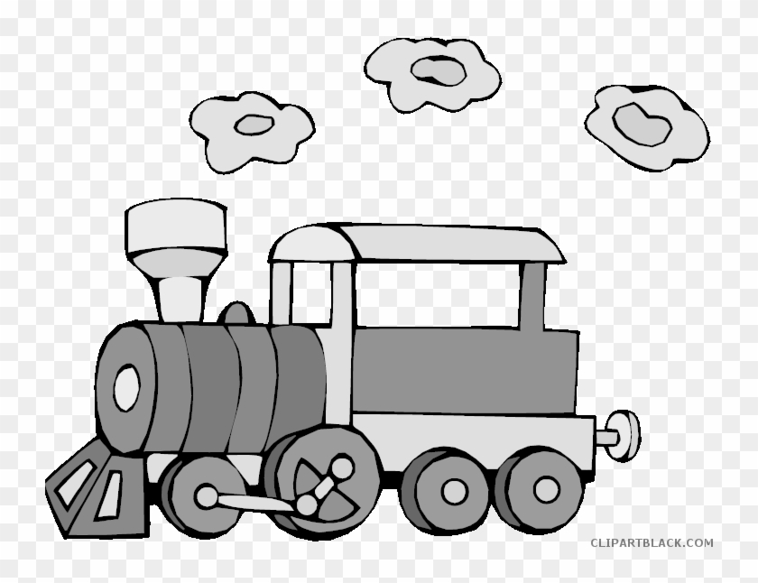 Train Transportation Free Black White Clipart Images - 3drose Llc 8 X 8 X 0.25 Inches Mouse Pad, Kids Chootrain #1033541