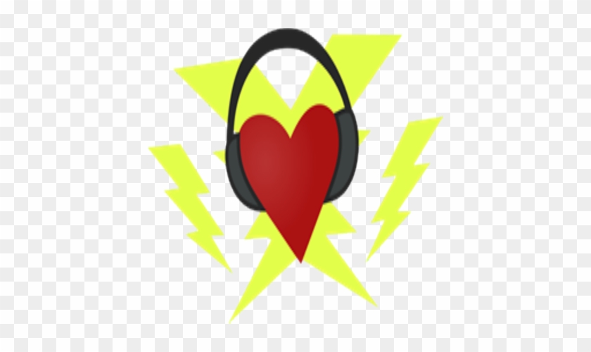 Headphones Clipart Cutie Mark - Lightning Heart Cutie Mark #1033881