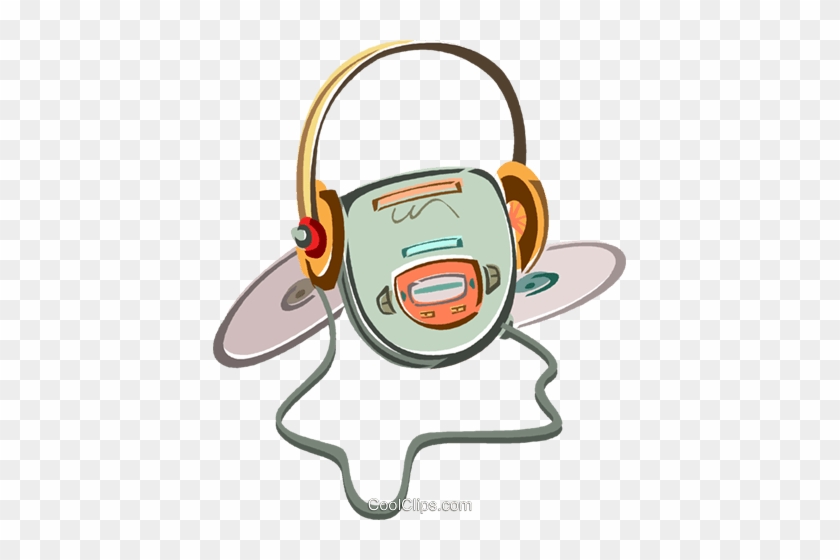 Headphone Clipart Cd Player - Illustration #1033883