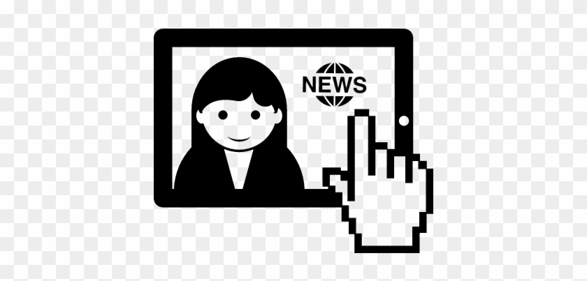 Watch Online News Using Ipad Vector - Goes Around Comes Around Karma #1033904