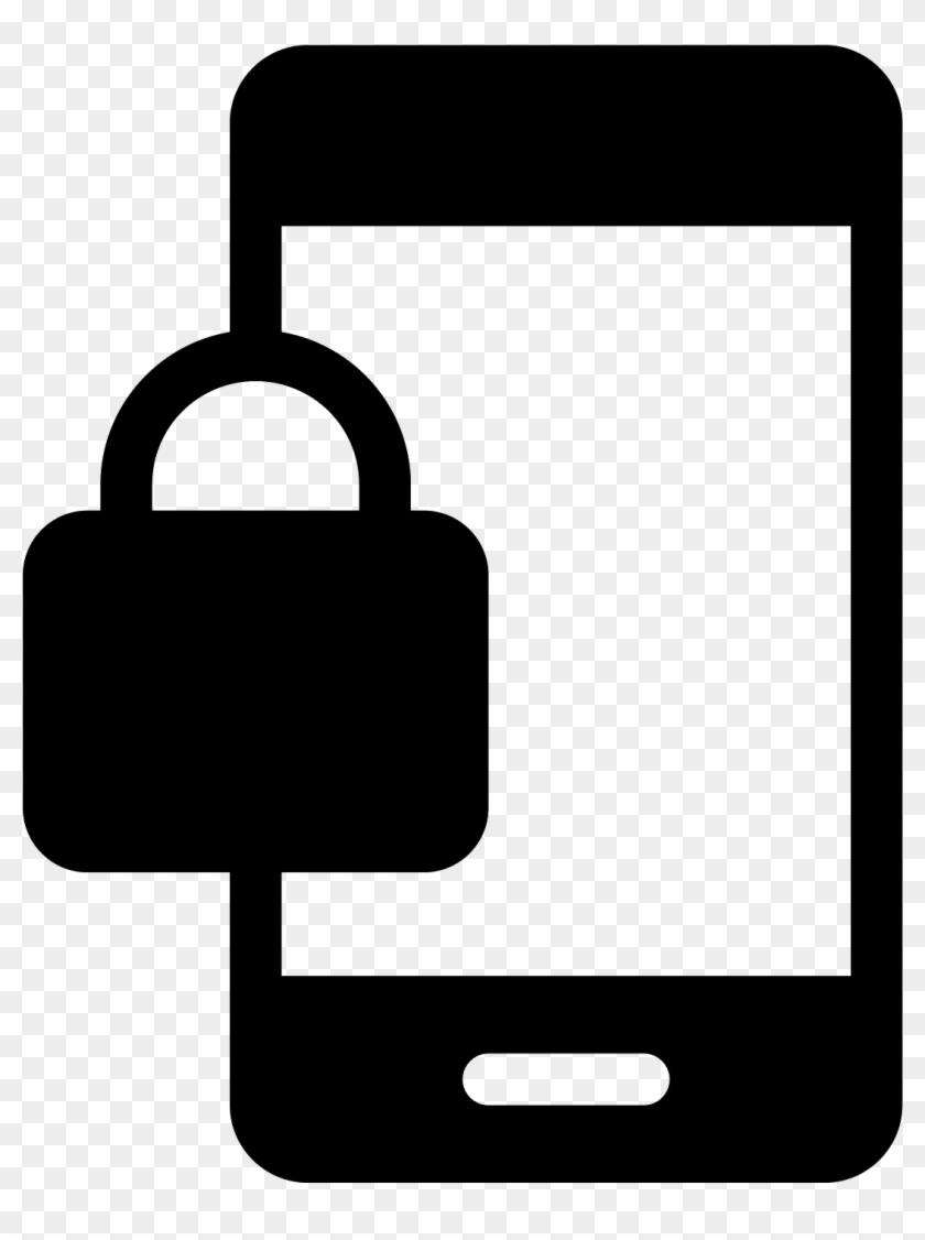 Phonelink Lock Filled Icon - Phone Lock Png #1033943