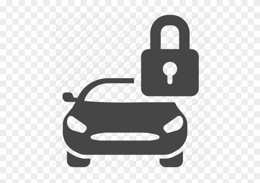 Car Icon With Lock #1033952