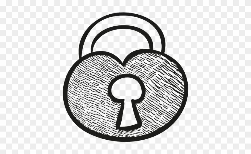 Heart-shaped Lock Icon - Romance #1033959