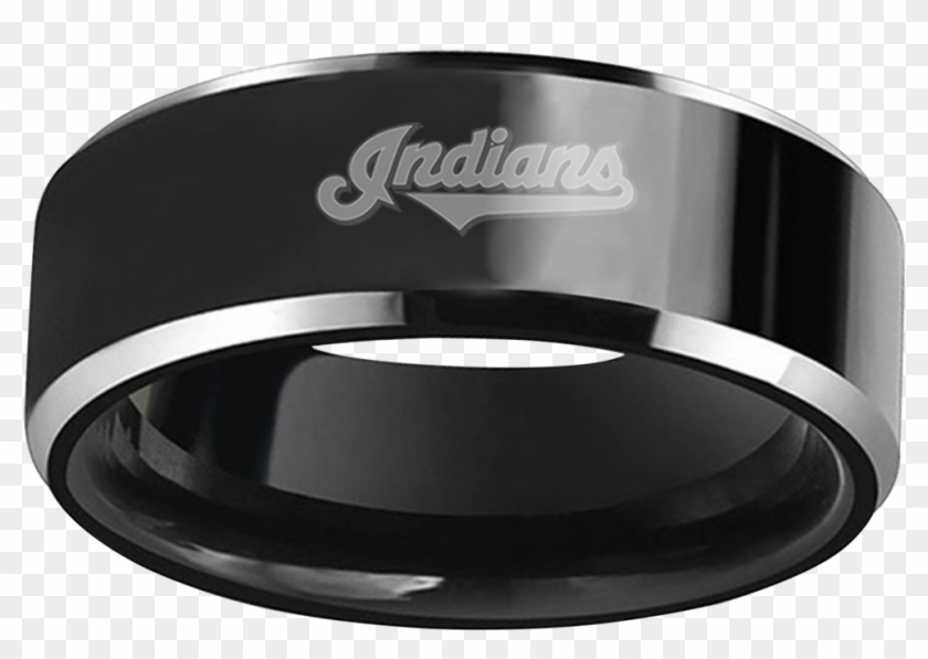 Cleveland Indians Black Tungsten Wedding Band - Philadelphia Eagles Wedding Band #1034005