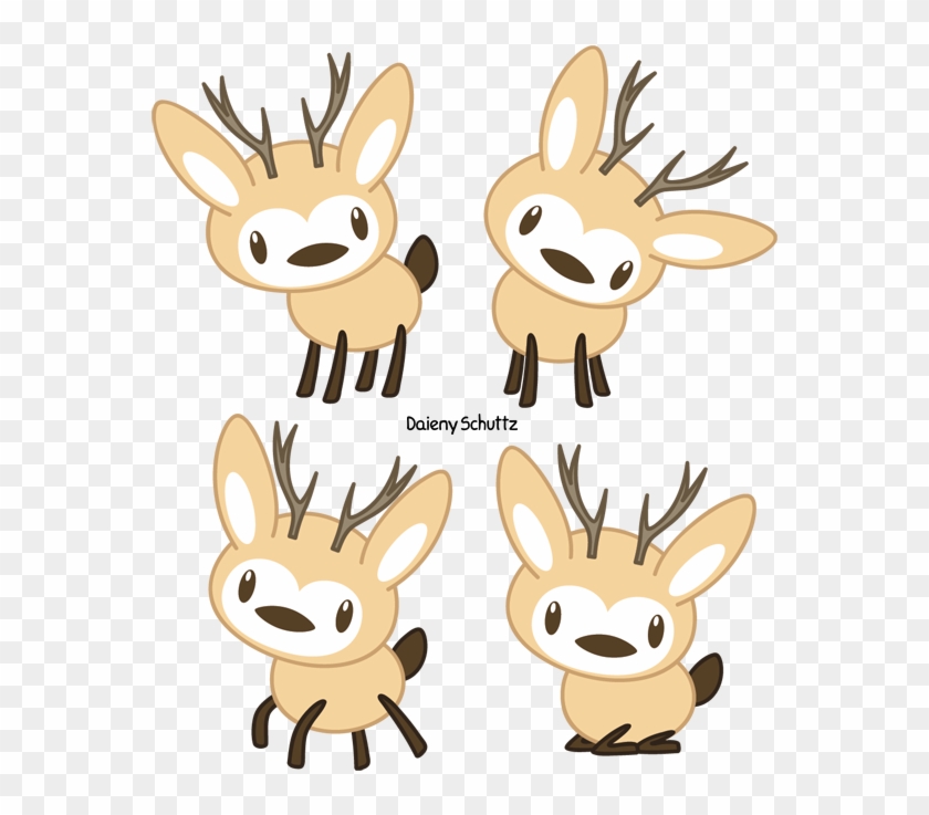 Drawn Dear Chibi - Chibi Deer Drawing #1034137