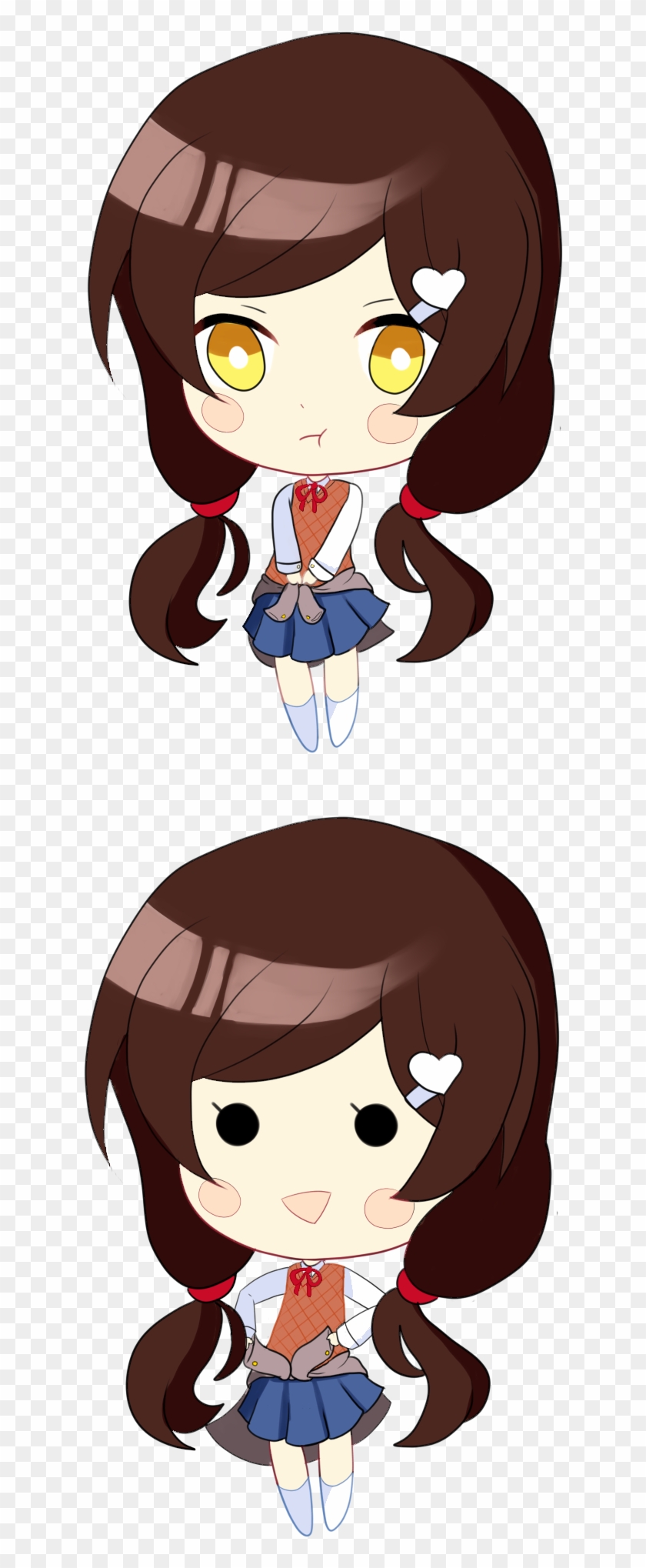 Mc Chibi Fixed - Doki Doki Literature Club Chibi Base #1034155