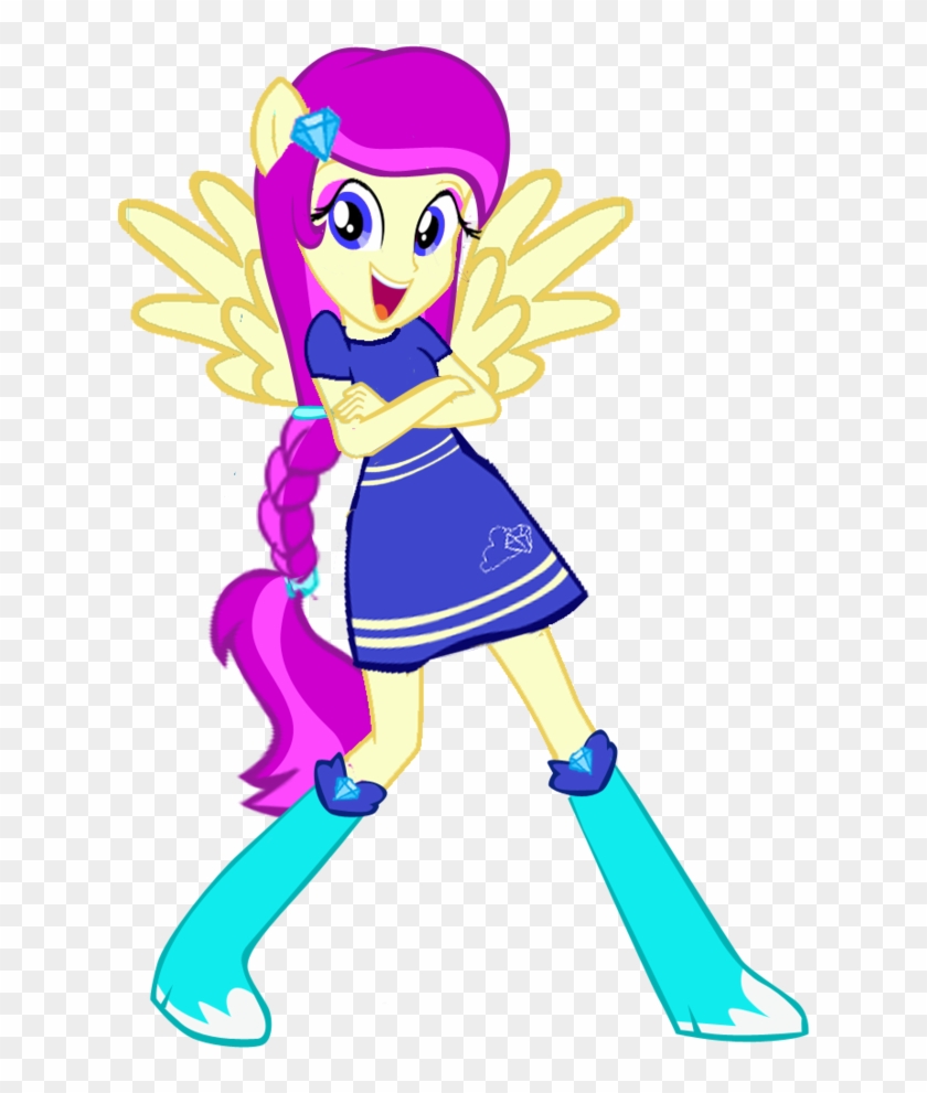 Cloud Diamond Equestria Girls Half Pony By Davalina - My Little Pony: Equestria Girls #1034306