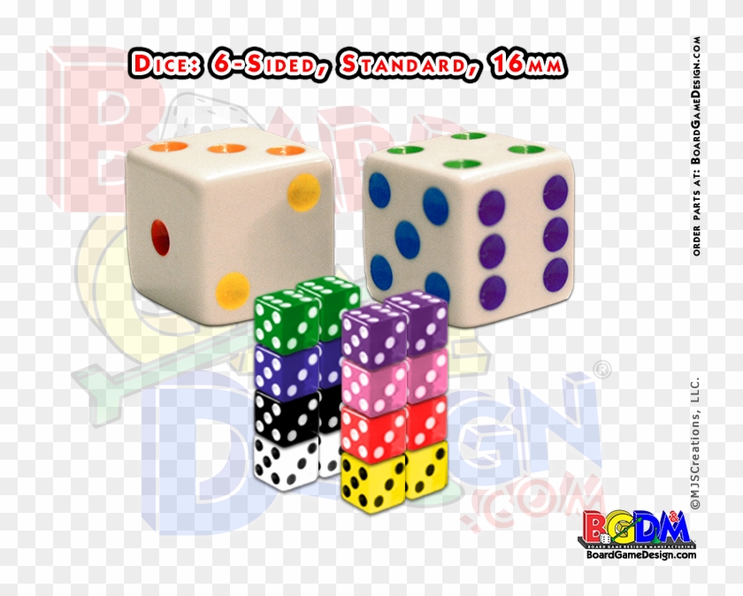 6 Sided Numbered Dice, D6 - Game #1034360