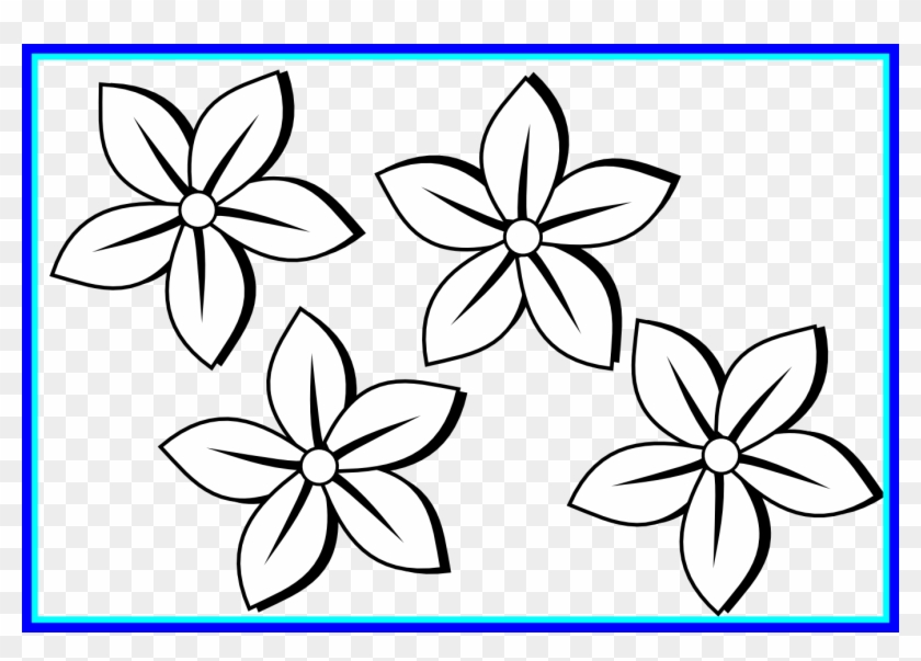 Unbelievable Clipartist Info Four Flora Black White - Flower Clipart Black And White #1034477