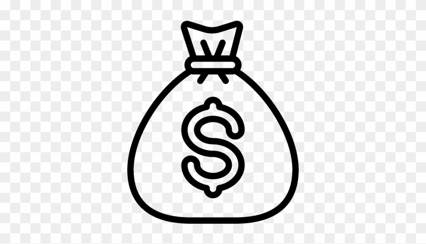 Piggy Bank Vector Icon Download - Bag Of Coins Drawing #1034498