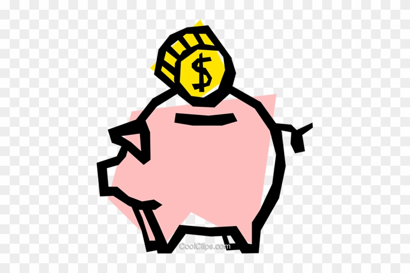 Piggy Banks Royalty Free Vector Clip Art Illustration - Illustration #1034515