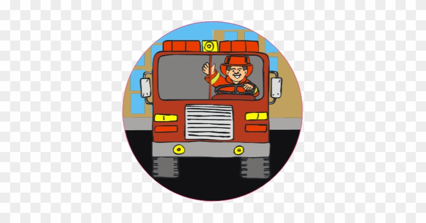 Fire Truck - Cartoon #1034577