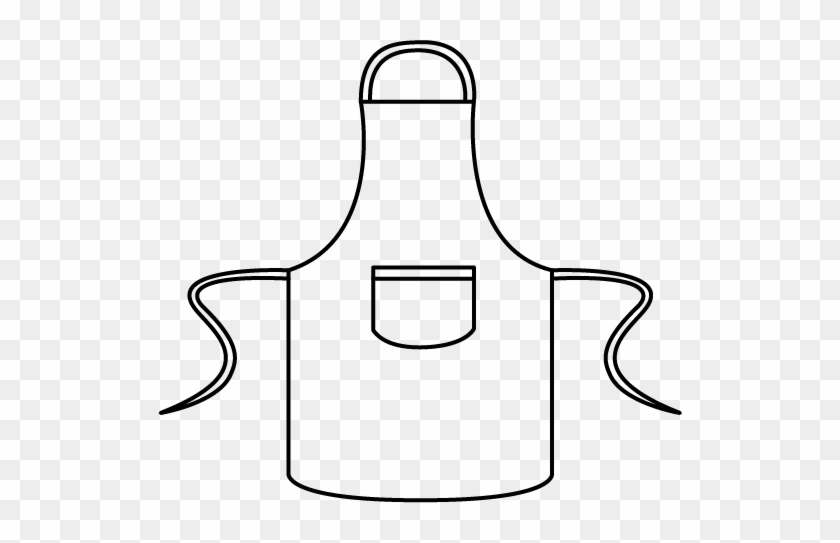 Apron Line Art - Apron Clipart Black And White #1034708