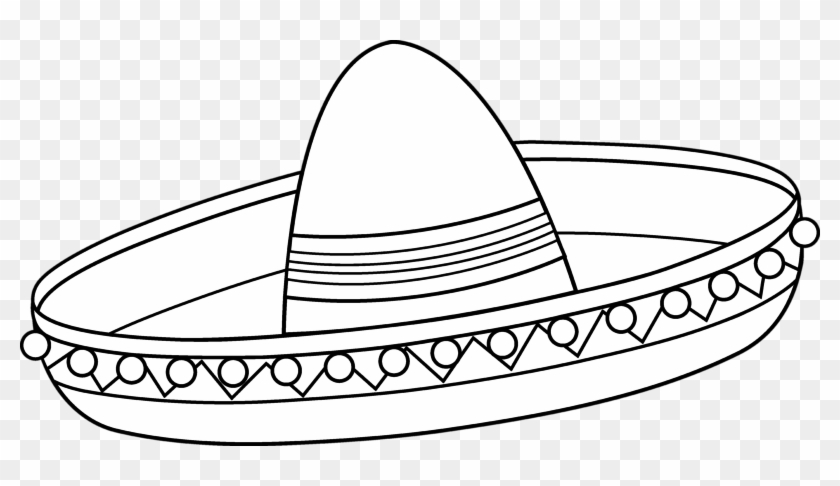 Medium Image - Sombrero Coloring Page #1034711