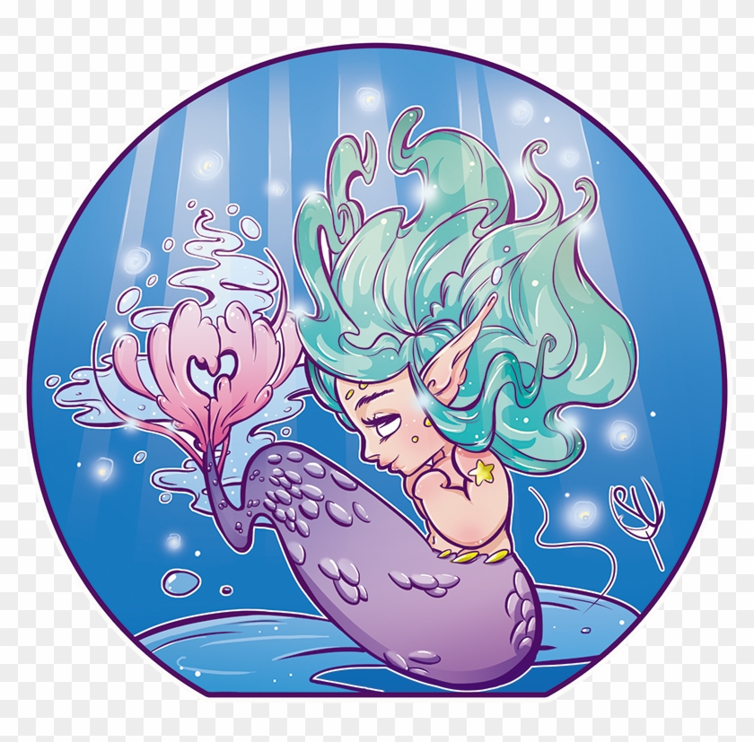 Cute Mermaid By Seleyes - Cartoon #1034737