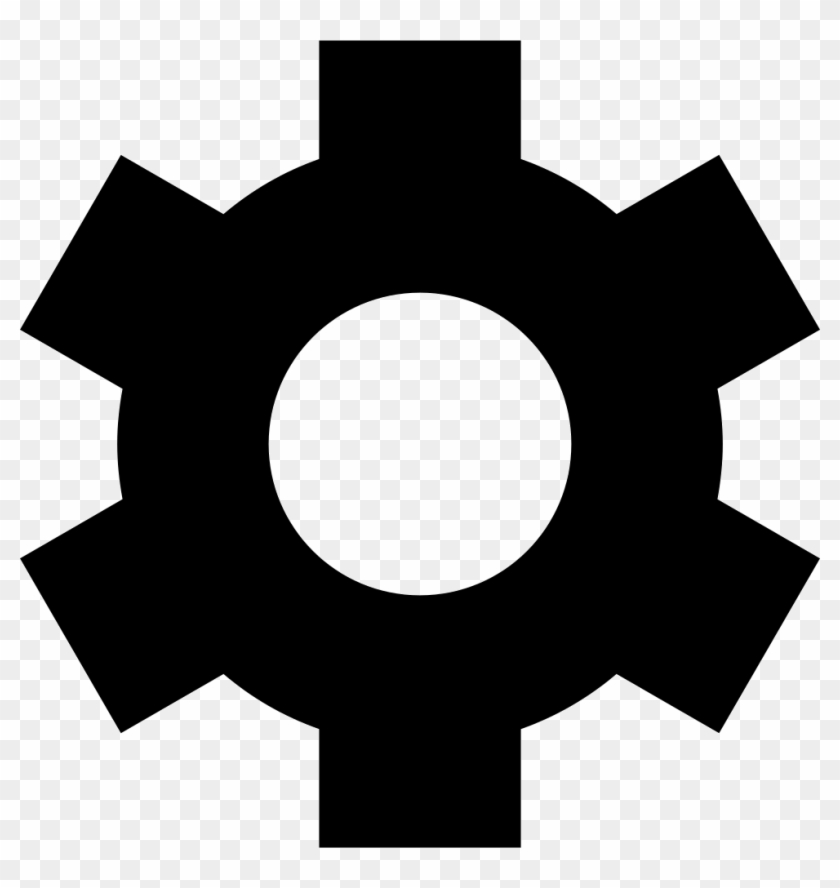 Gear Wheel In Black Comments - Material Design Setting Icon #1034907