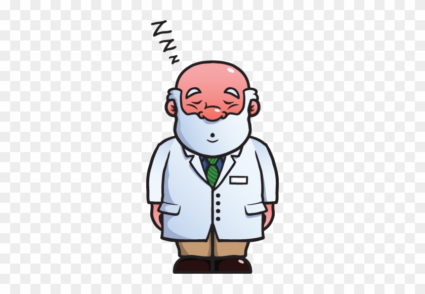 Bald Teacher Sleeping - Old Man Thumbs Up Cartoon #1034940