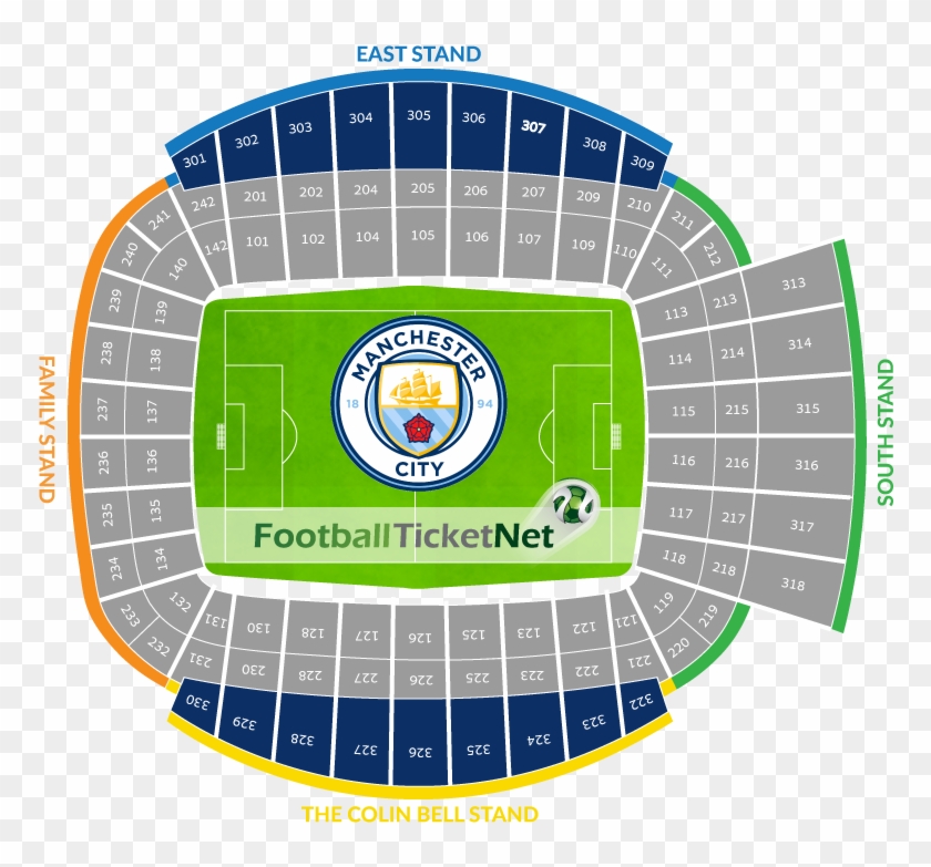 Manchester City Vs Manchester United Tickets - Etihad Stadium Seating Plan #1035082