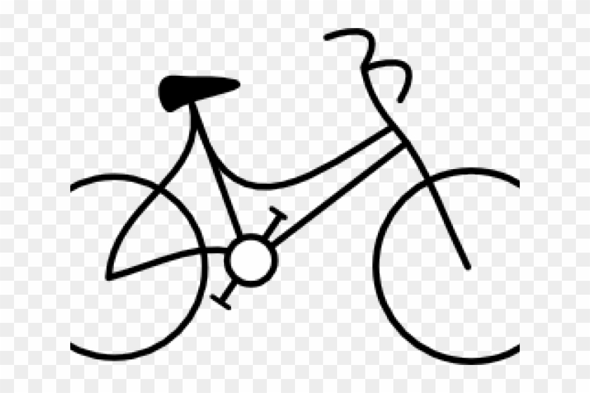 Drawn Bike Small Bike - Bicycle Clip Art Png #1035195