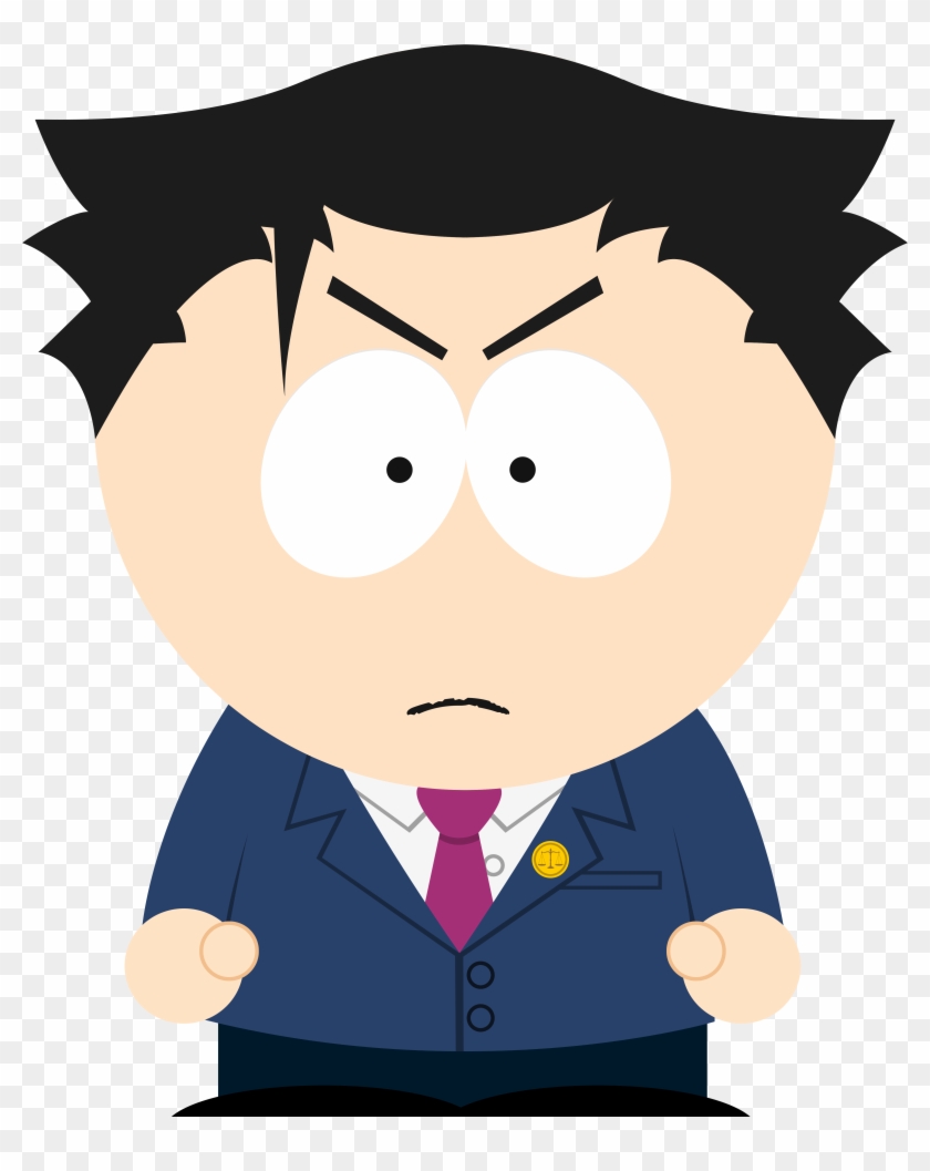 I Recreated Phoenix Wright In The South Park Style - Justin Hall South Park #1035299