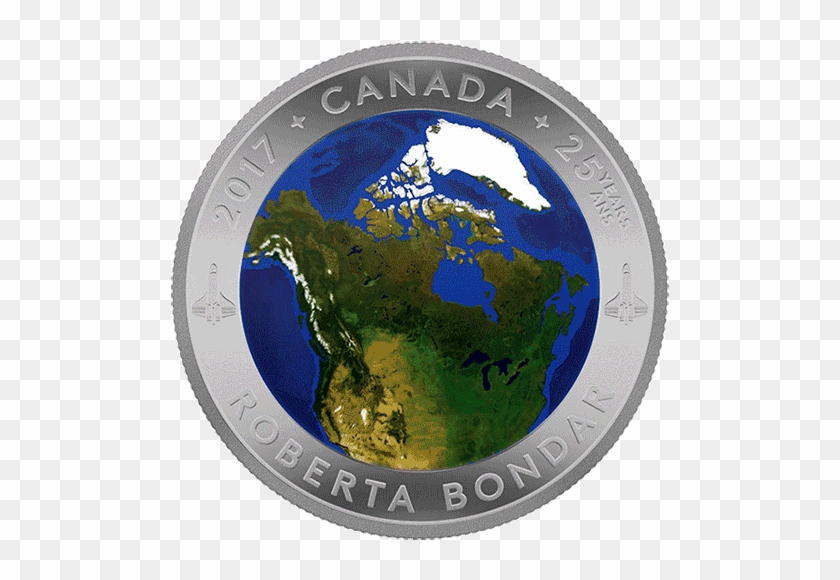 Canada's First Woman In Space, Astronaut Roberta Bondar, - 2017 Fine Silver 25 Dollar Coin - A View Of Canada #1035343