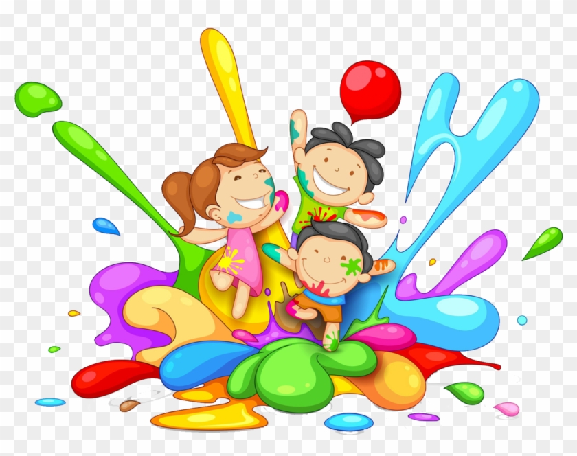 Desktop Wallpaper Child Clip Art - Happy Holi Animated Gif #1035504