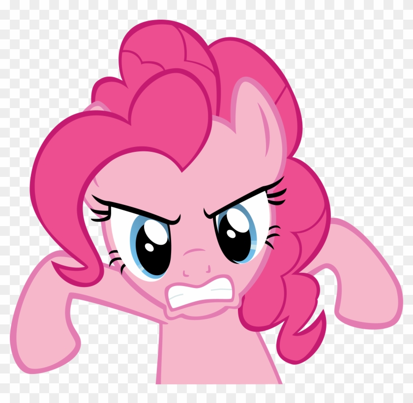 Pinkie Pie Littlebigplanet 3 Pony Hair Pink Face Red - Angry My Little Pony Png #1035540
