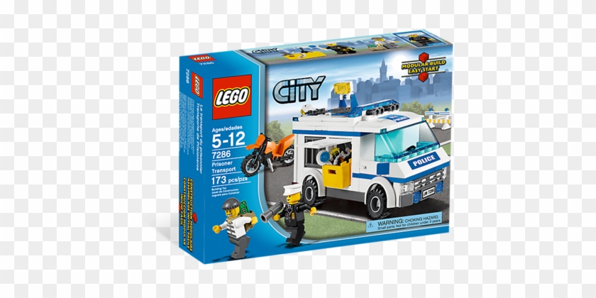 Lego City 7286 Police Prisoner Transporter Van With - Lego 7286 #1035699