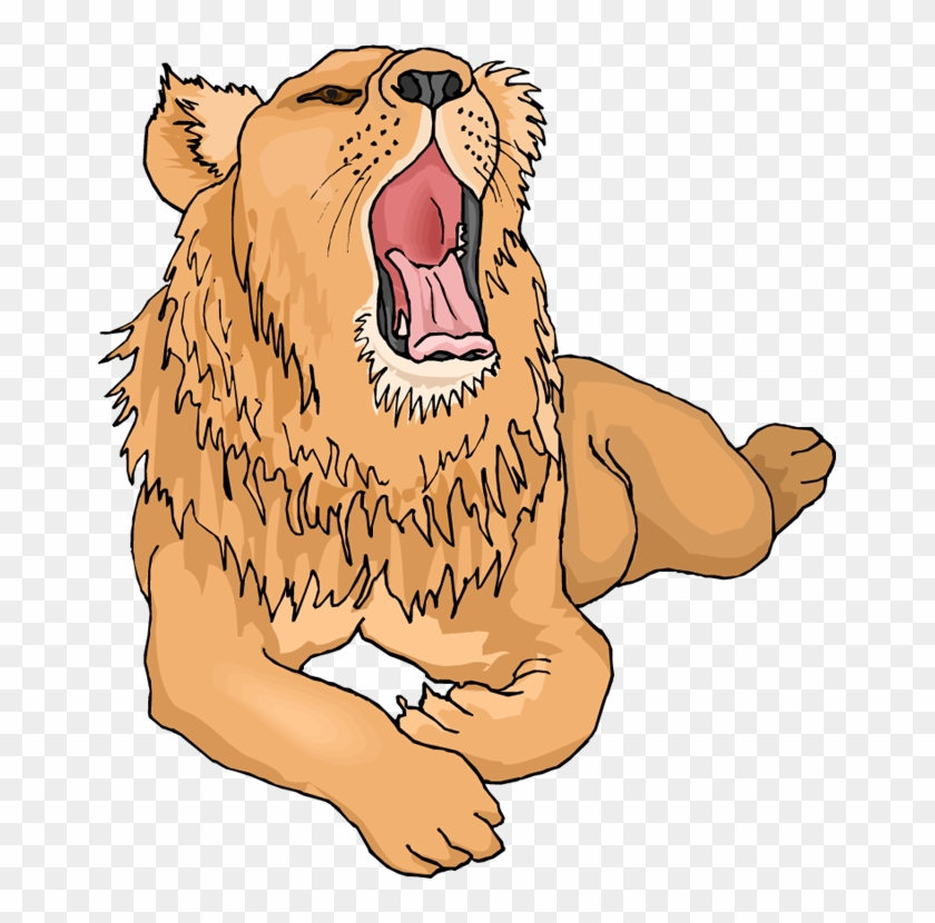 Yawn Lion Clip Art Tired Clipart Free Download - Lion Yawning Clipart #1035830